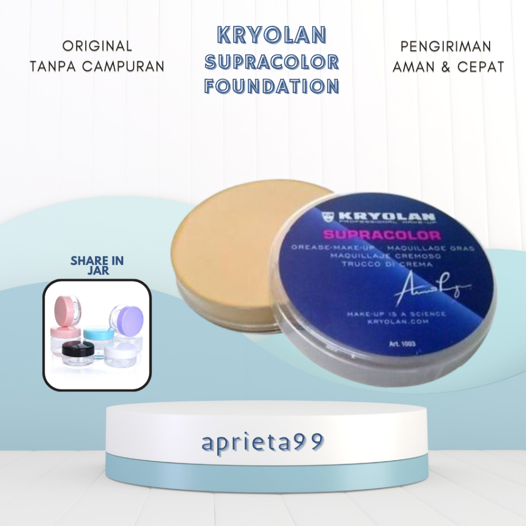(Share in Jar) Kryolan Supracolor Foundation Crayolan Krayolan Share in Jar
