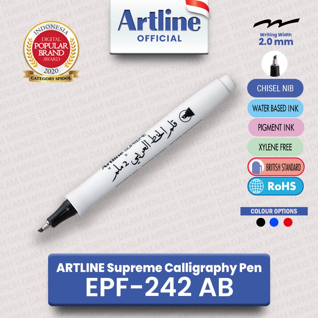 

(LIVE) ARTLINE Supreme Calligraphy Pen Arabic EPF-242AB 2