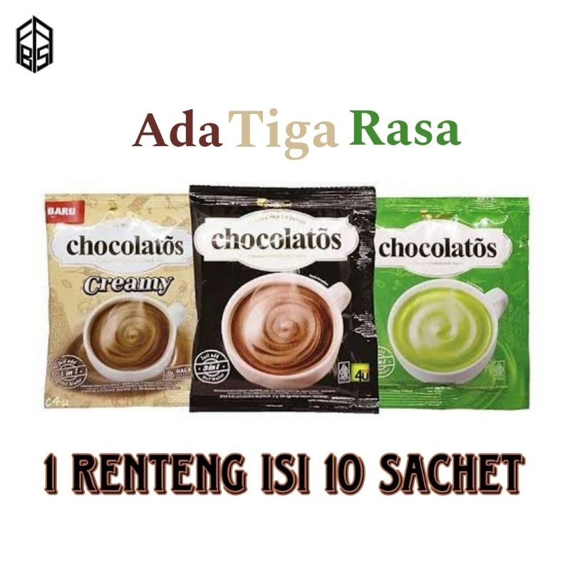 

Chocolatos Drink 1 Renteng isi 10 Sachet