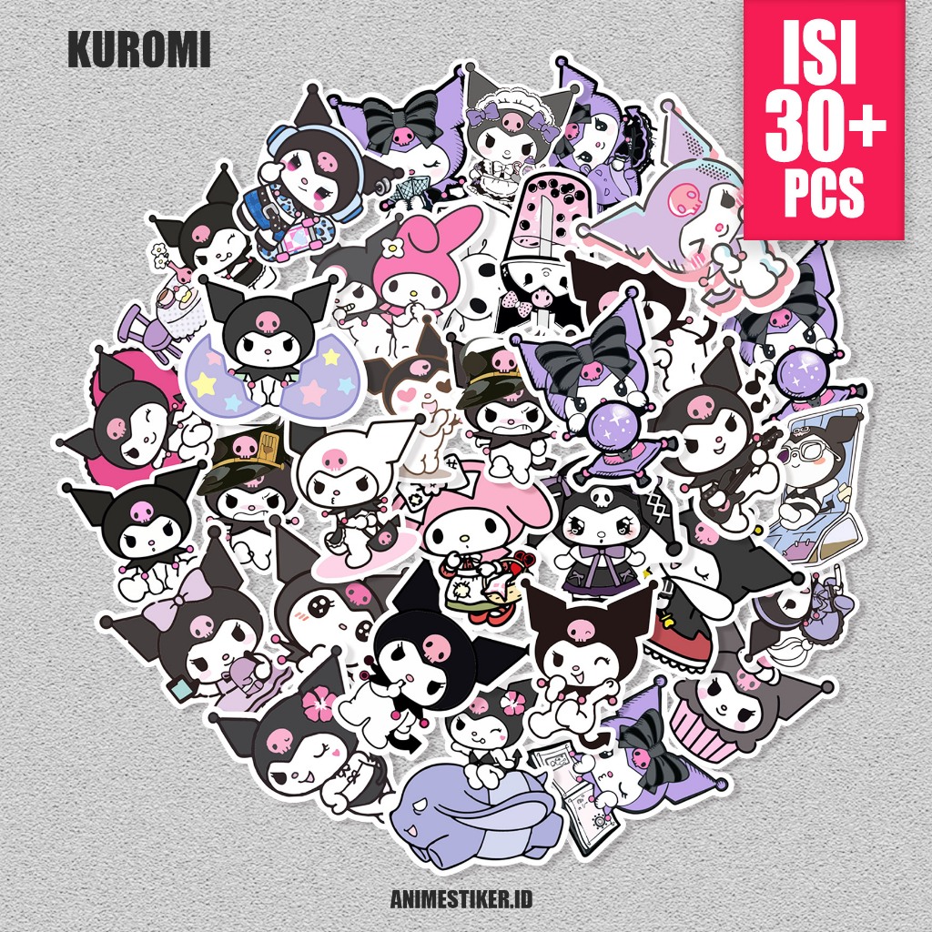 

stiker sticker pack KUROMI stiker anime stiker estetik stiker pack stiker motor stiker laptop stiker aesthetic stiker dinding stiker kuromi estetik