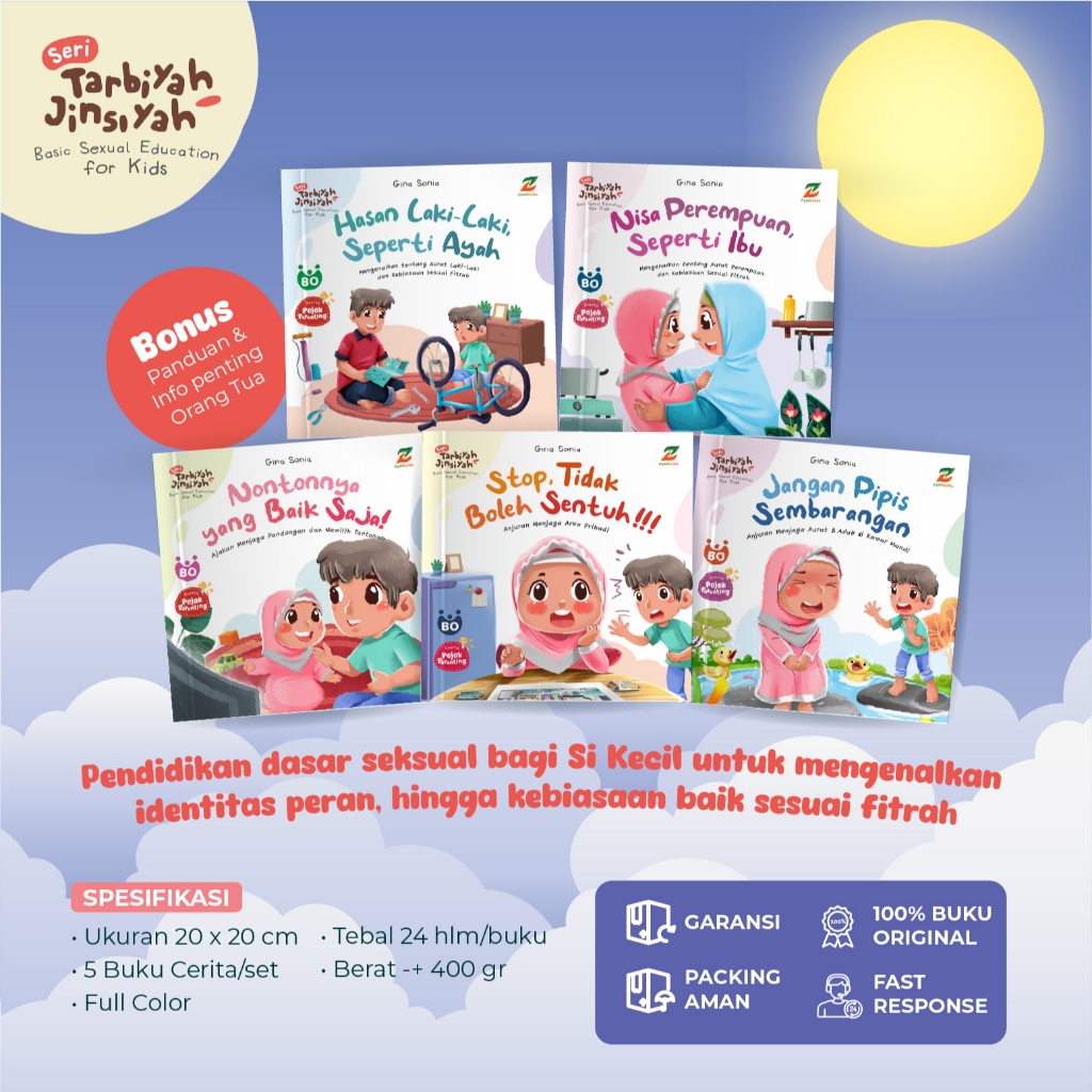 ZYD Buku Cerita Anak Islami - Serial Tarbiyah Jinsiyah - Pendidikan Seksual Dasar Bagi Anak - Soft C