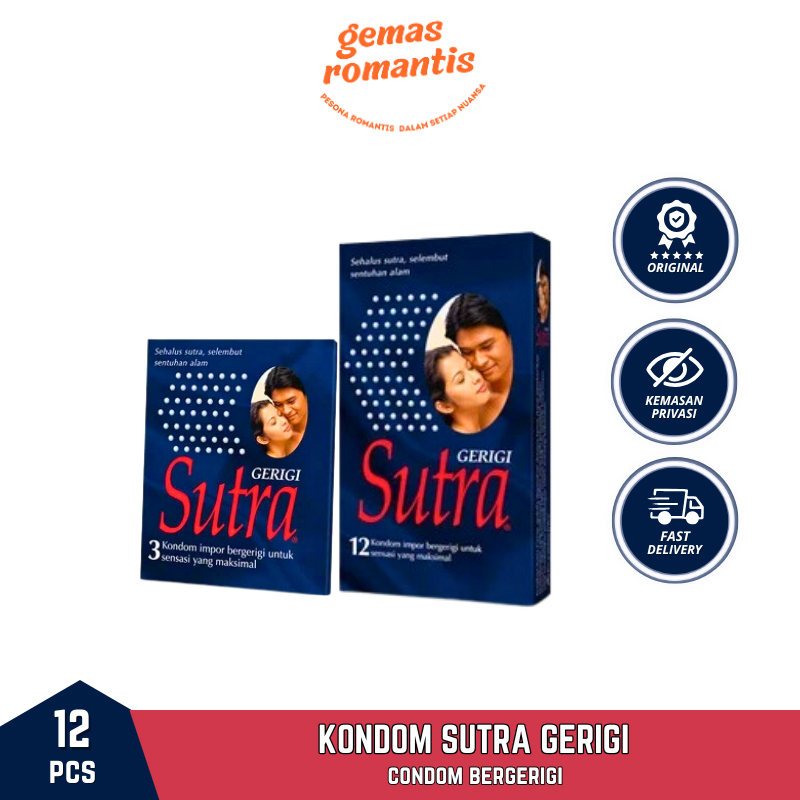 Kondom Sutra Gerigi 3 s / Kondom Sutra Gerigi 12 s / Kondom Sutra Biru / Sutra Gerigi / Kondom Berge