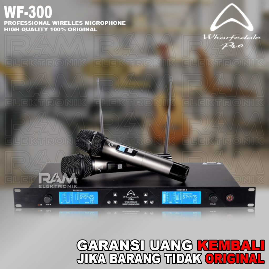 Microphone Mic Wireless WHARFEDALE WF300 | WF 300 Original Handheld