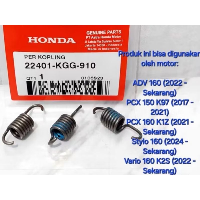 Per Kampas Ganda Vario 160 Adv 160 Pcx 150  Pcx 160 Stylo 160 Original