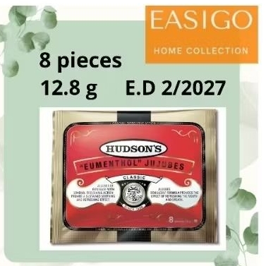 

HUDSON'S EUMENTHOL JUJUBES PERMEN TENGGOROKAN 12.8 GRAM