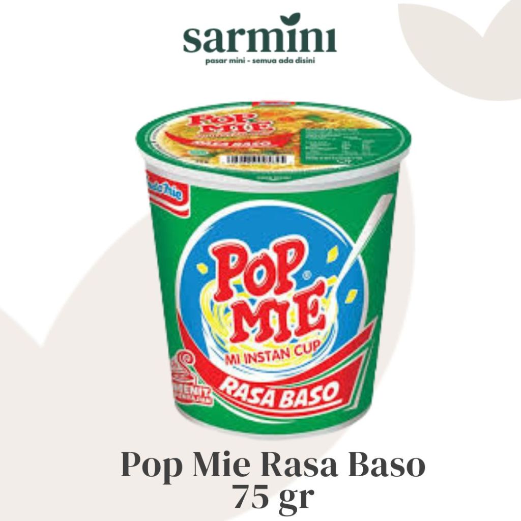 

Pop Mie Kuah Rasa Baso 75gr