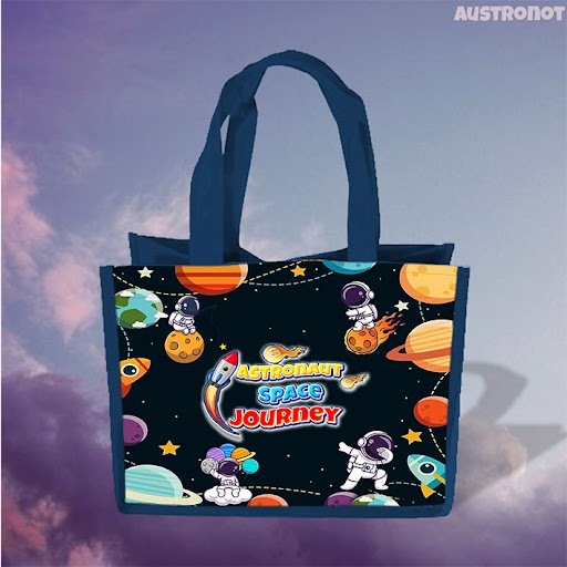 

Tas Souvenir Ultah TEMA ASTRONOT Goodie Bag Cute Size KFC/NASI KOTAK
