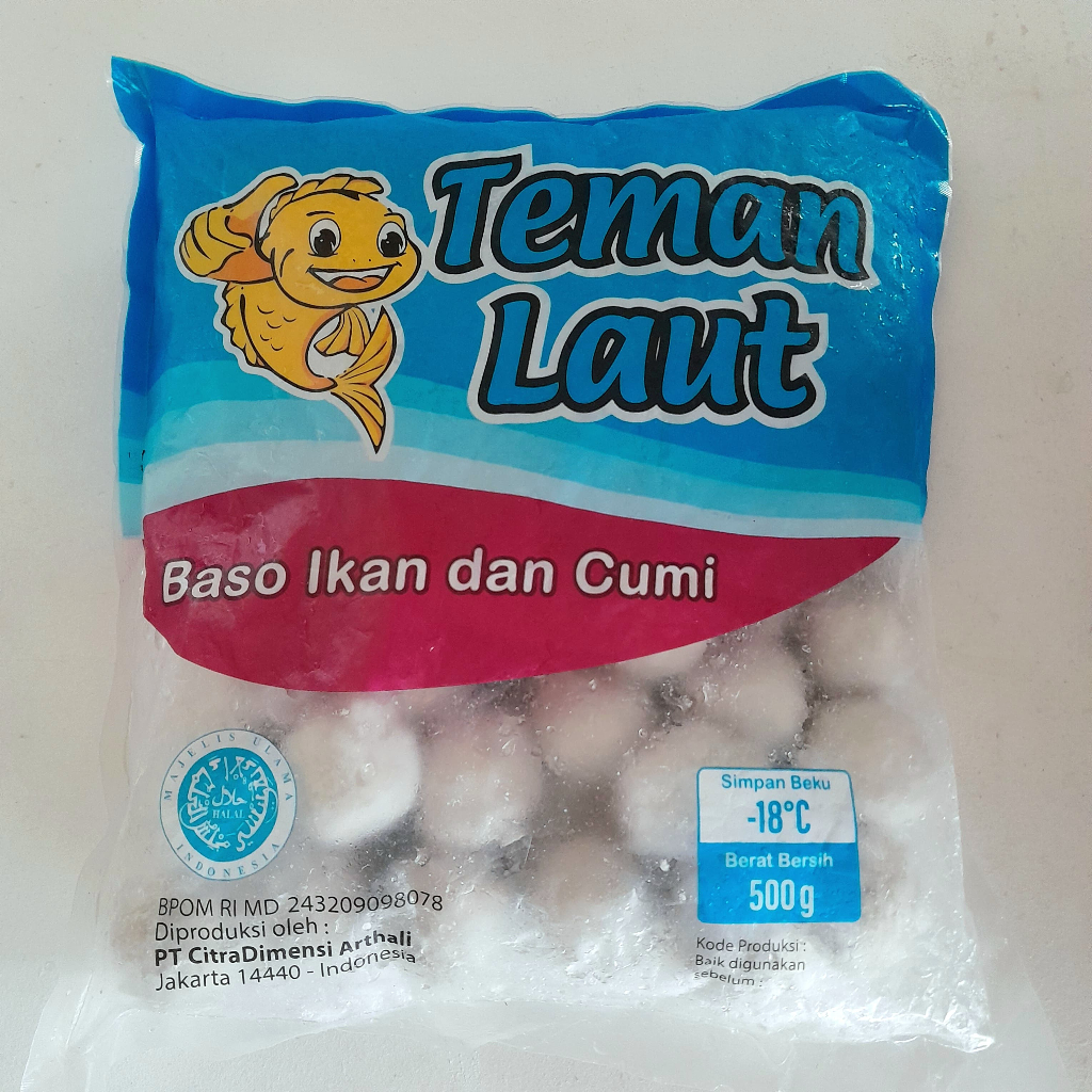 

TEMAN LAUT bakso ikan dan cumi 500gr