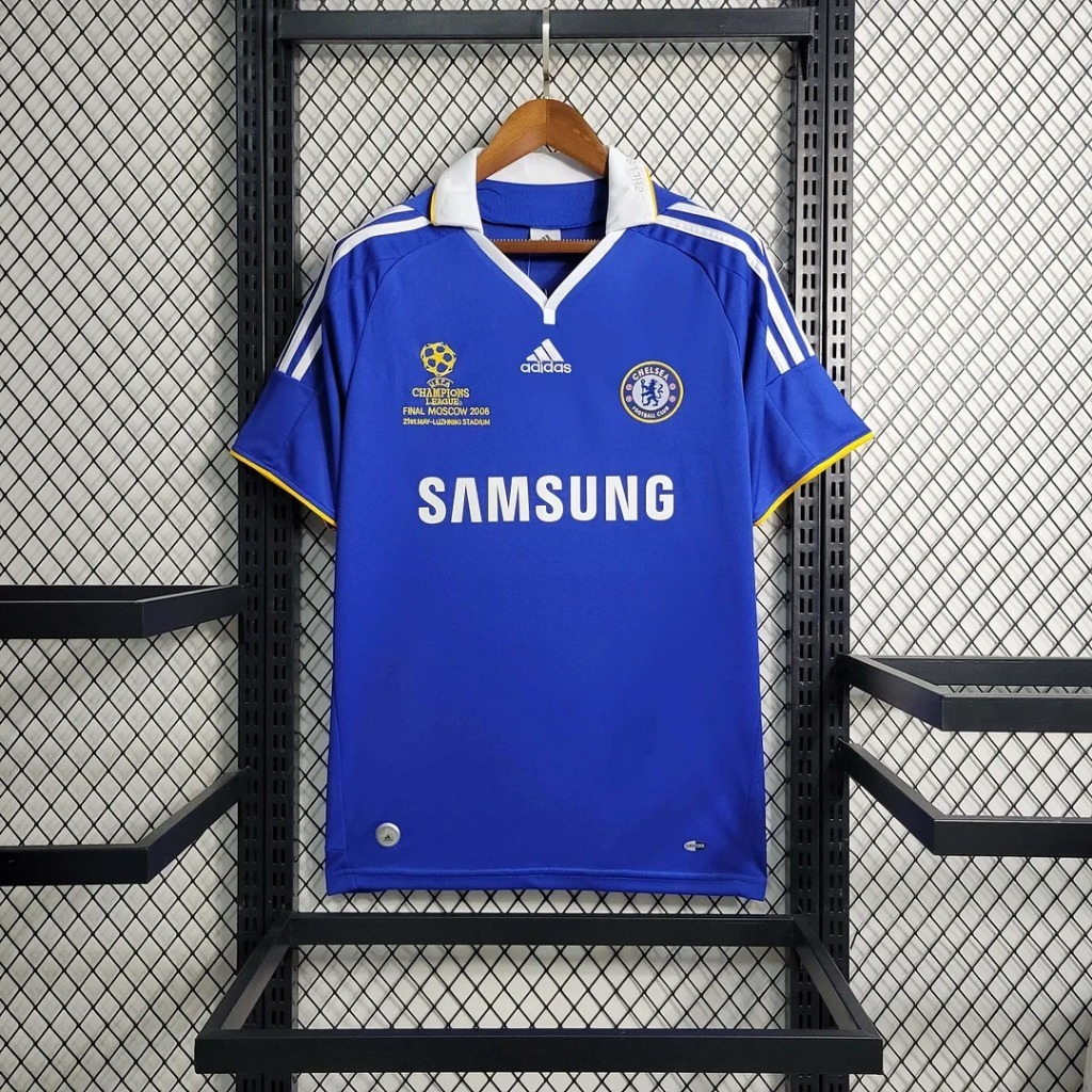 Jersey Bola Dewasa Retro Vintage Chelsea Home 2008/2009 Season 08-09