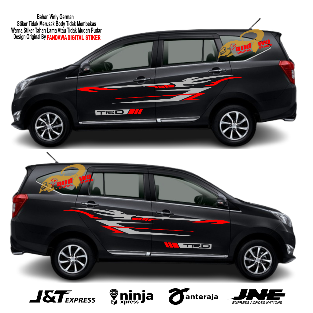 Stiker mobil sigra sticker mobil sigra cuting stiker body mobil sigra