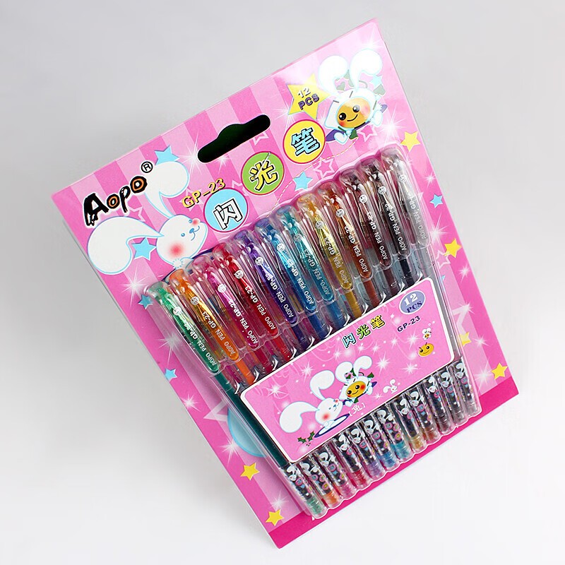 

Pen Gel Glitter Pelangi Blink Blink 12 Warna Alat tulis Murah lucu Pulpen Gel Penulisan Halus
