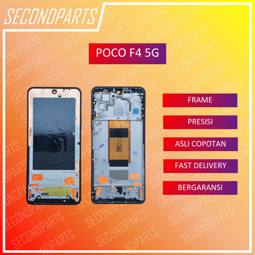 FRAME RANGKA TULANGAN LCD POCOPHONE POCO F4 5G ORIGINAL COPOTAN