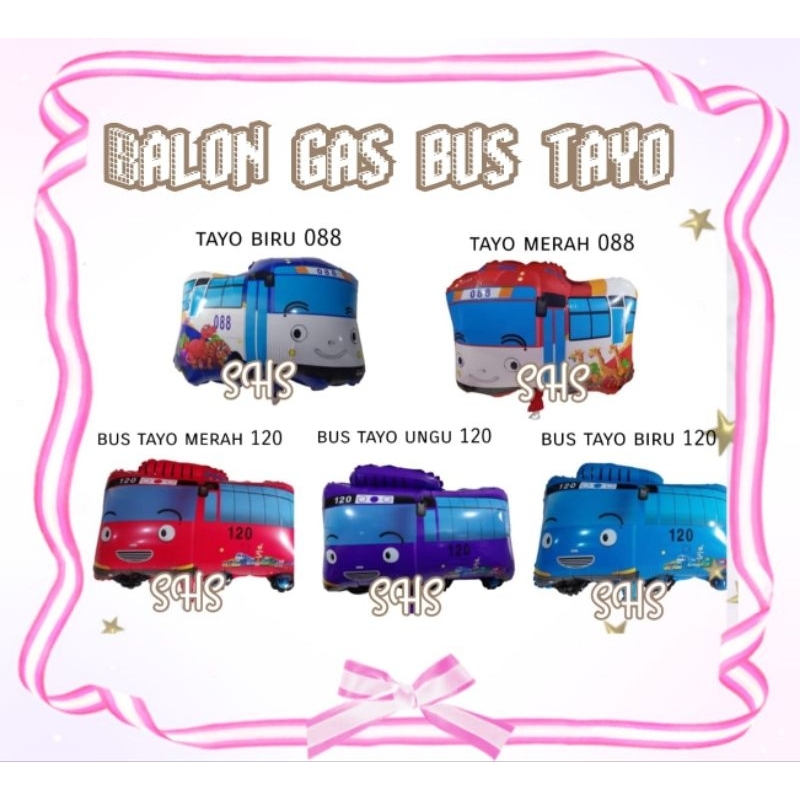 BALON GAS FOIL TAYO 1 PAK 50 PIECES