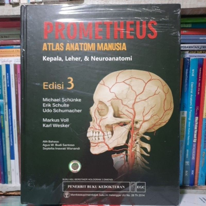 ORIGINAL PROMETHEUS ATLAS ANATOMI MANUSIA KEPALA, LEHER  & NEUROANATOMI EDISI 3