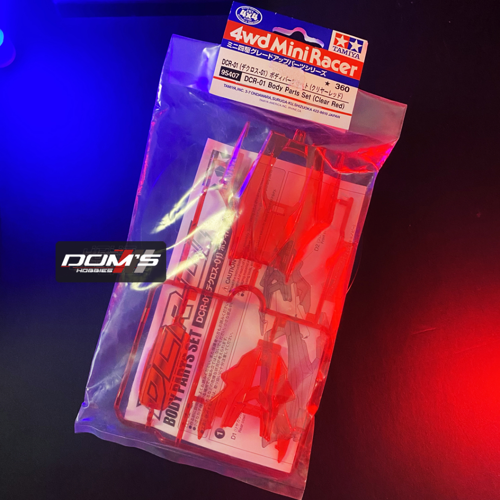 Body Tamiya 95407 DCR 01 CLEAR RED - Body, Decal