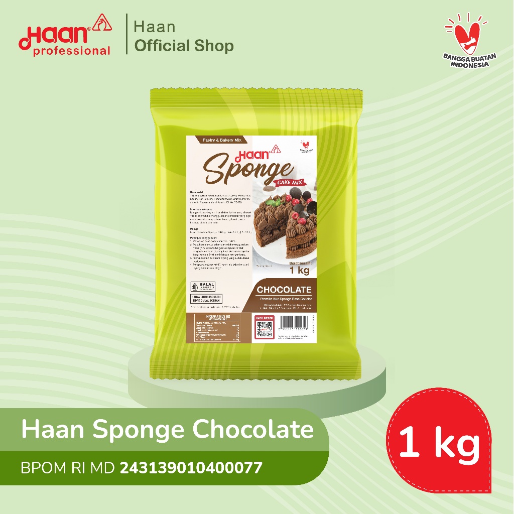 

Haan Cake Mix Sponge Chocolate 1Kg