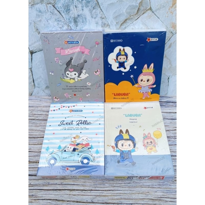 

Buku Tulis Gambar Labuba, Kuromi dan Cinnamorol - 1 Pak Isi 38 Lembar - Stationery, Paper