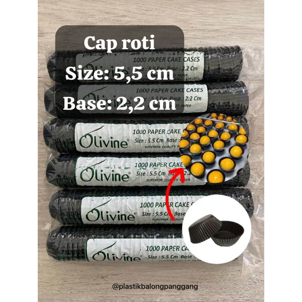 ALAS NASTAR UK 5,5 /tatakan kue m/cup case cake mini/cup cake warna hitam