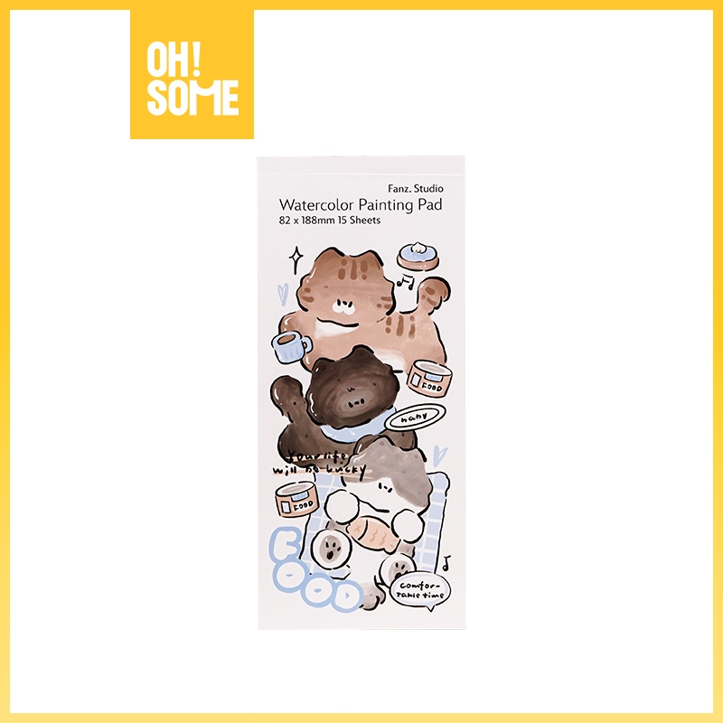 

OHSOME - Fanz Studio Watercolor Painting Pad Kertas Mewarnai 15 Lembar