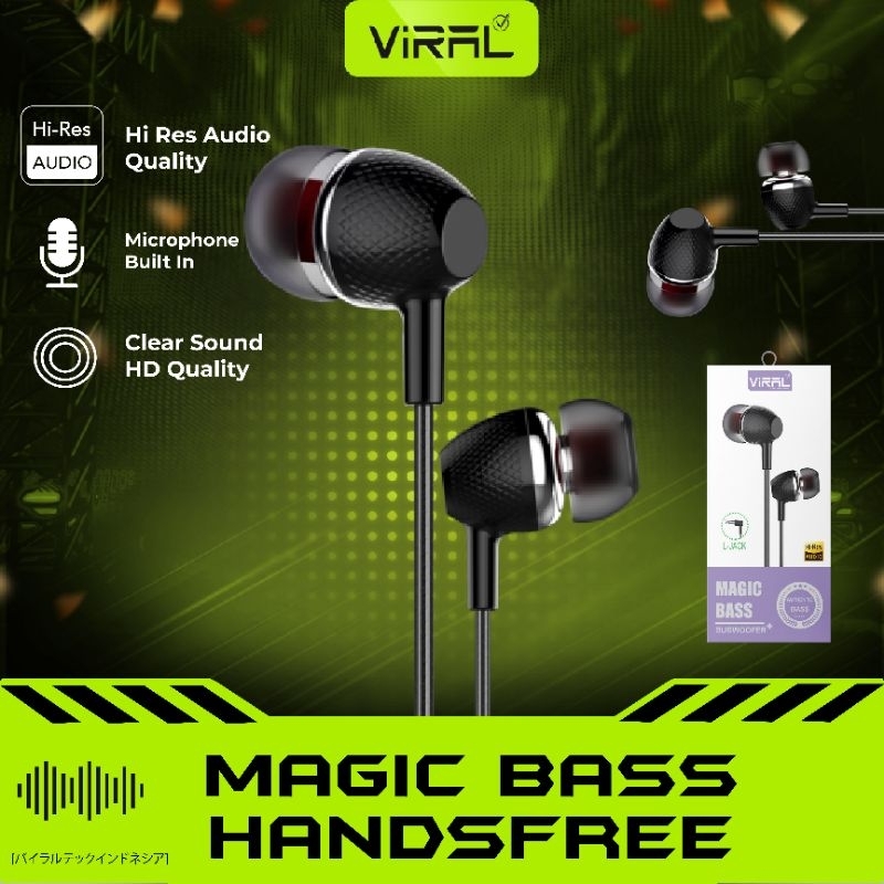 Viral Earphone Hi-Res Audio Magic Bass Handsfree