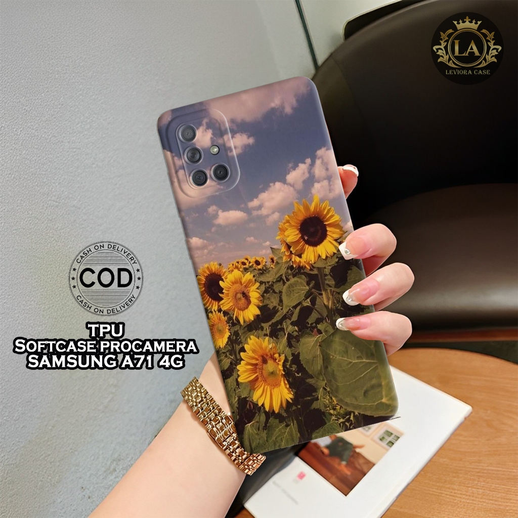Case Samsung Galaxy A71 4G Terbaru - Leviora Case - Fashion Case Bunga - Softcase Samsung Galaxy A71