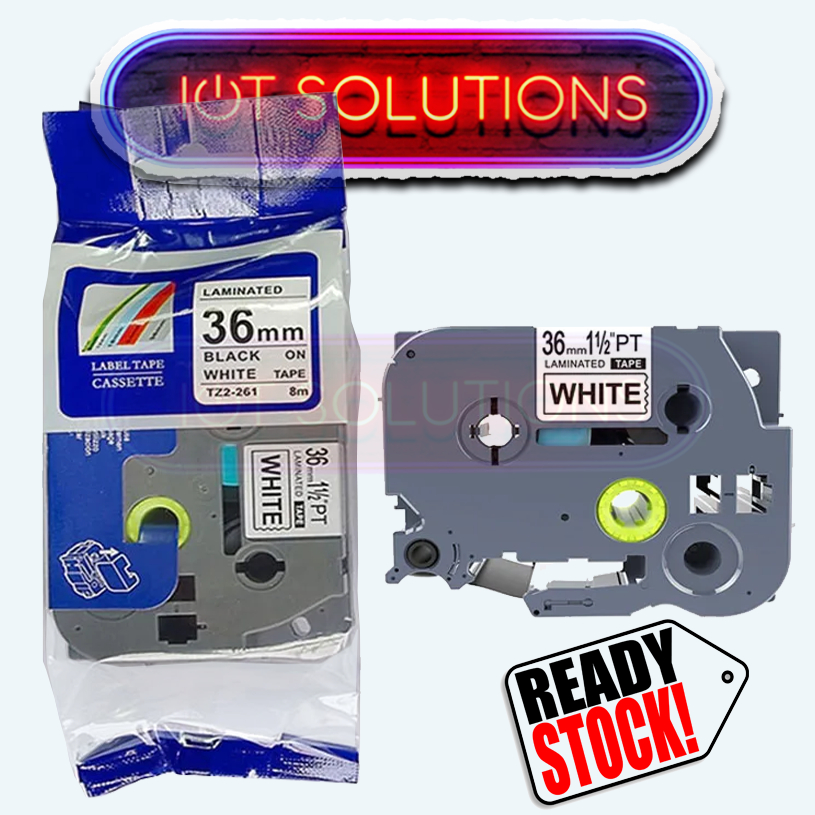 

Label Tape TZE-261 36mm 8m Brother TZ-661 561 M961 PT-P900W PT-P950NW