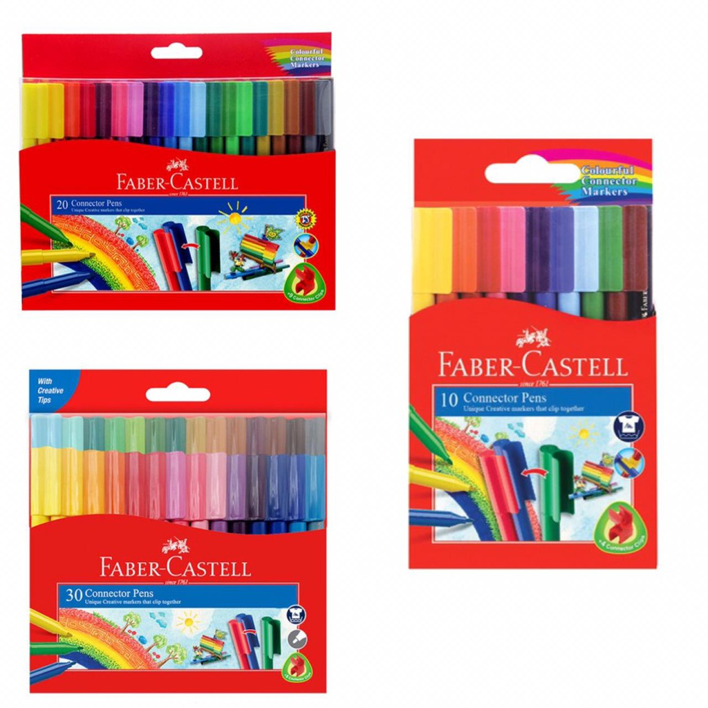 

[FABER CASTELL] Spidol Warna / Connector Pen (Isi 10 / 20 / 30)