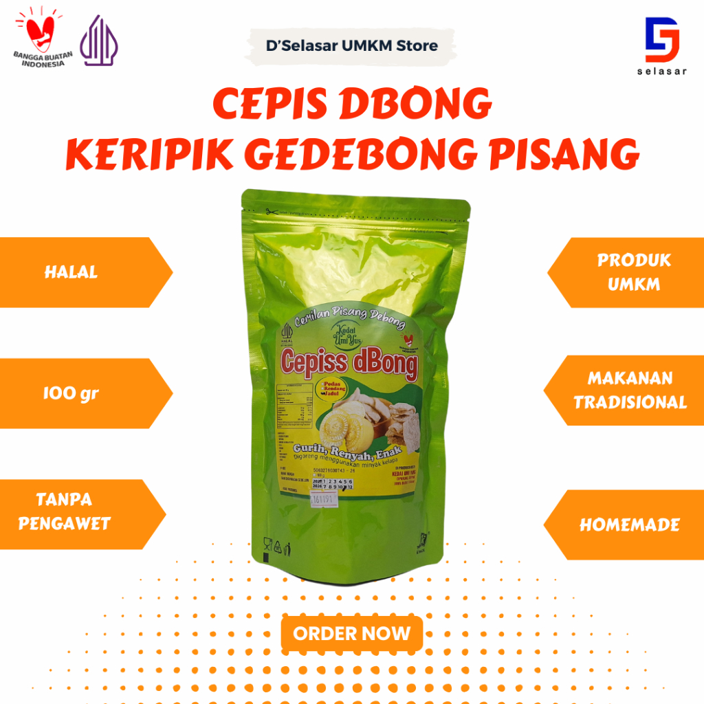 

Kedai Umi Yus - Keripik Gedebong Pisang Cemilan Pisang Debong