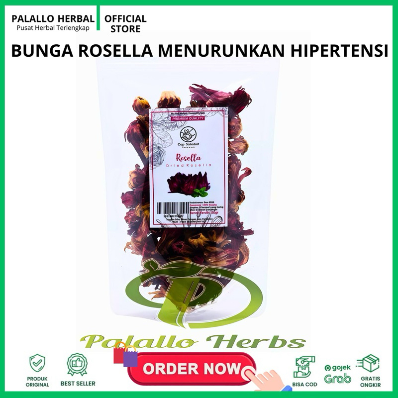 

Bunga Rosella Merah Kering / Dried Red Rosella / Rempah / JSR 100% PREMIUM Menurunkan Tekanan Darah