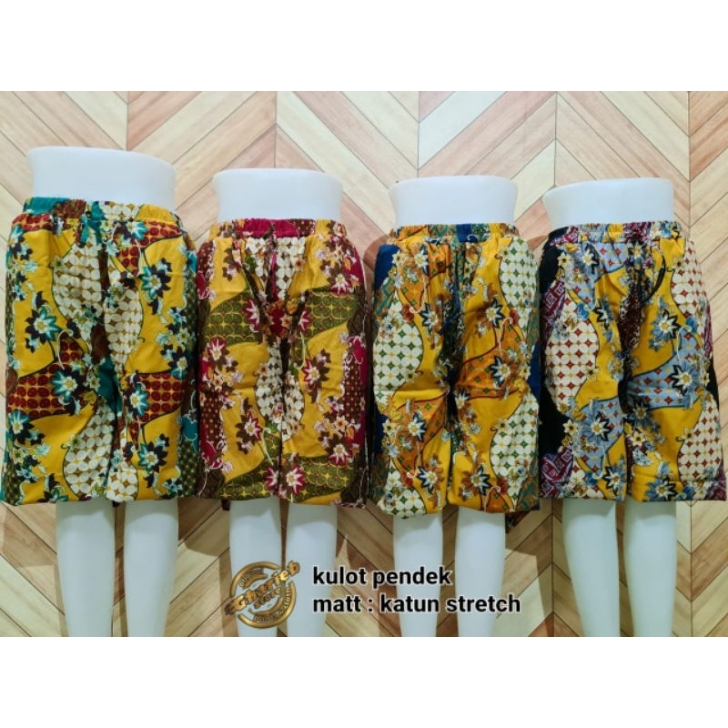 KULOT 7/8 BATIK/KULOT BATIK PENDEK WANITA/KULOT PENDEK BAWAH LUTUT WANITA
