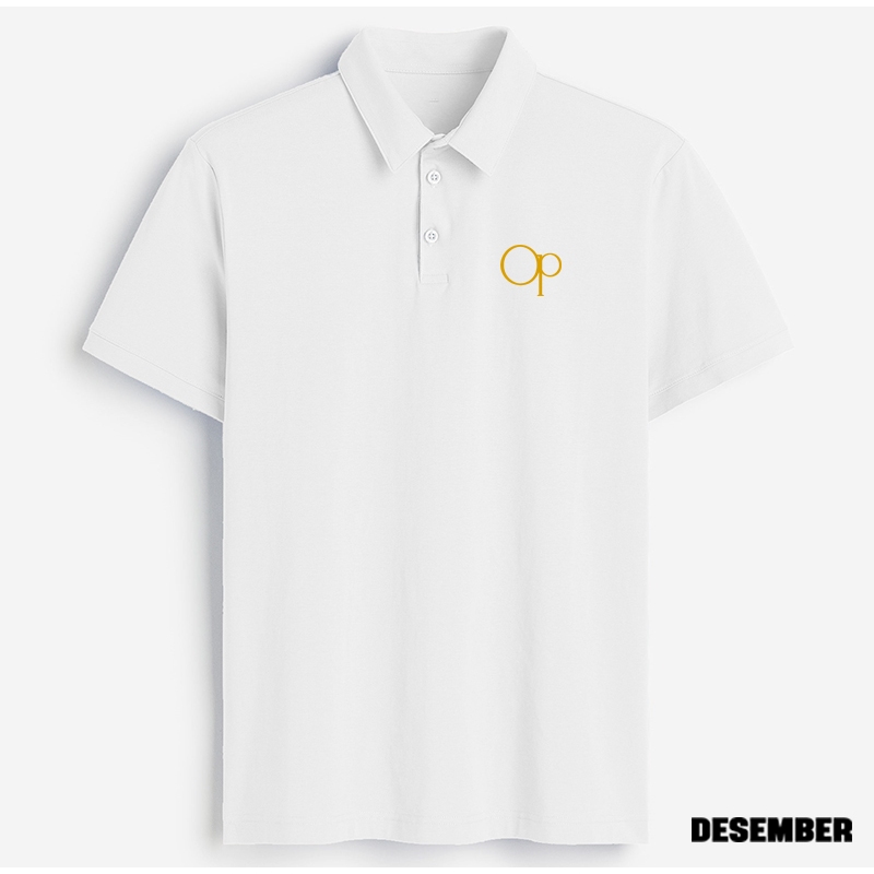 Cod..Kaos Polo Kerah Lengan Pendek Motif OP Gold Keren Pria Dan Wanita Dewasa