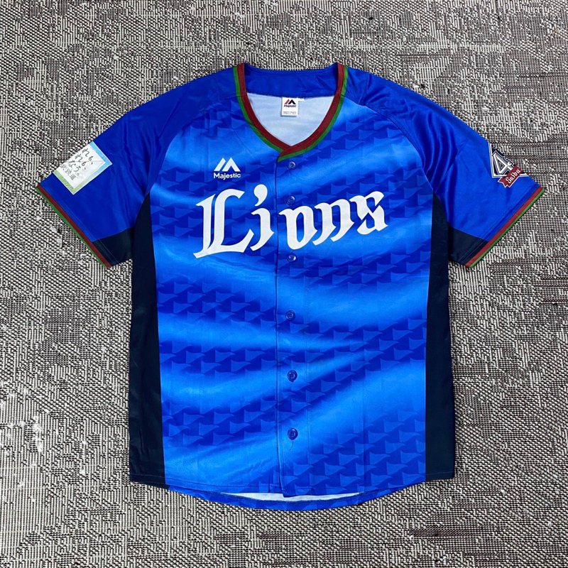 JERSEY BASEBALL MAJESTIC LIONS, size fit XL