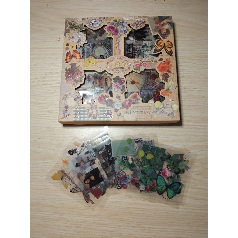 Stiker Vintage, Stiker Aesthetic untuk Scrapbook atau Journaling