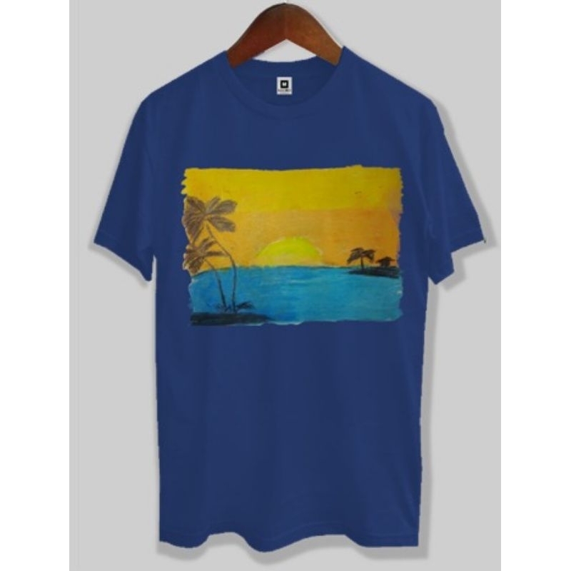 kaos anak - kaos karya lukisan anak -kaos katun combad Custom Chic