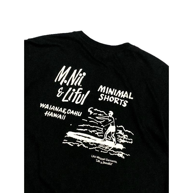 Mini Garments Liful & Nii Waianae, Oahu - T-Shirt Minimal Shorts - Kaos M.nii & Liful Hawai Surf