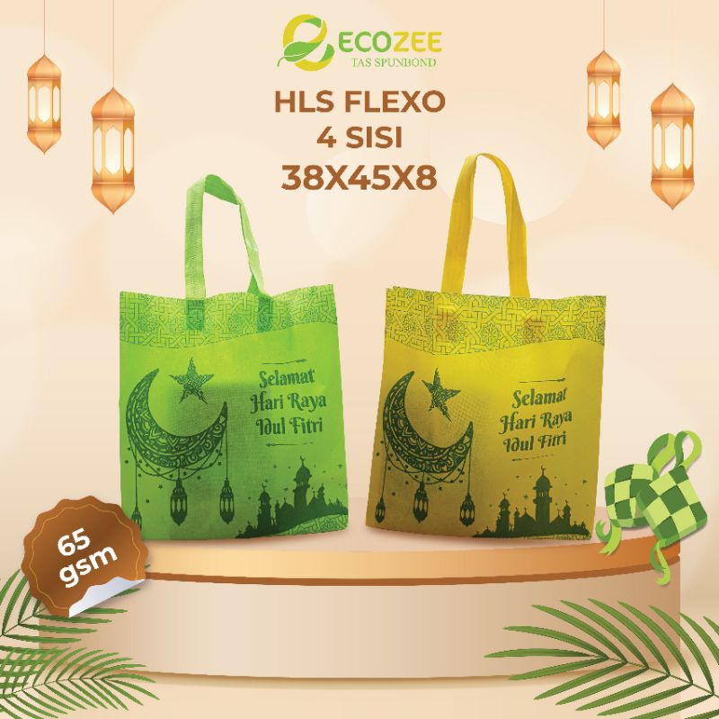 

12pcs/1 Lusin Tas SPUNBOUND Lebaran idul Fitri Terbaru,goodie bag idul fitri