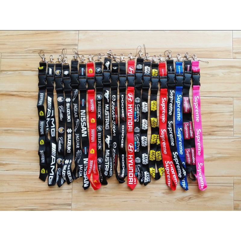 

tali id card lanyard Suzuki AMG ferrari GoPro star wars gantungan nama holder name