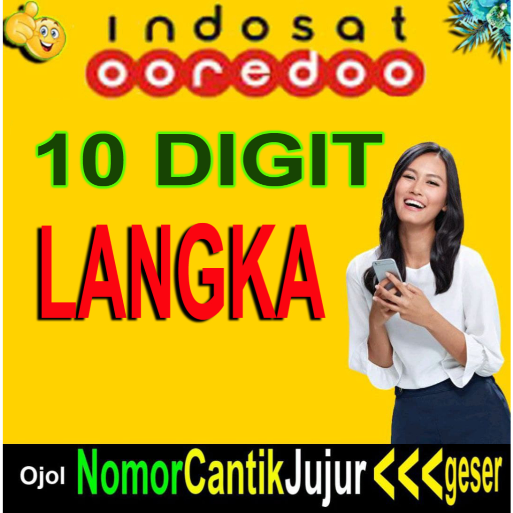 NOMOR CANTIK 1M3 10 ANGKA NOMER KARTU PERDANA INDOSAT 10 DIGIT LANGKA