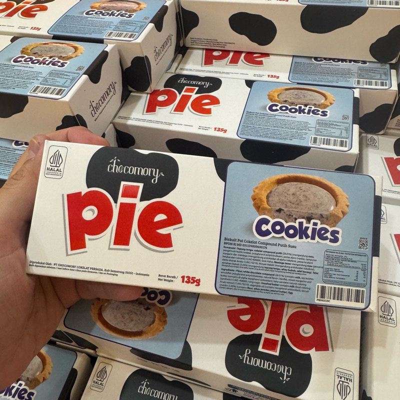 

Pie Chocomory Cookies Pai Biskuit Rasa Krem Kukis 135 gram (isi 5)