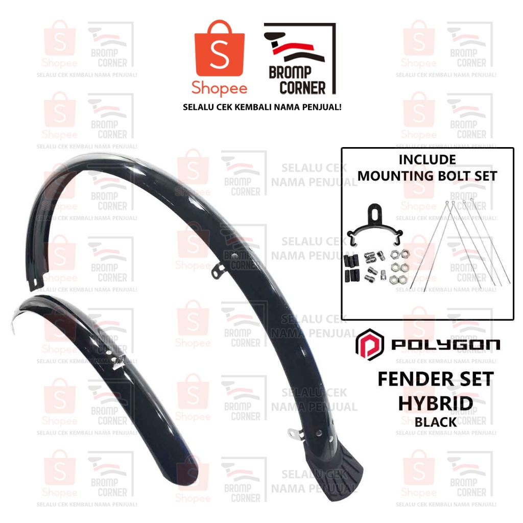 POLYGON FENDER SET HYBRID SPAKBOR SEPEDA 700C