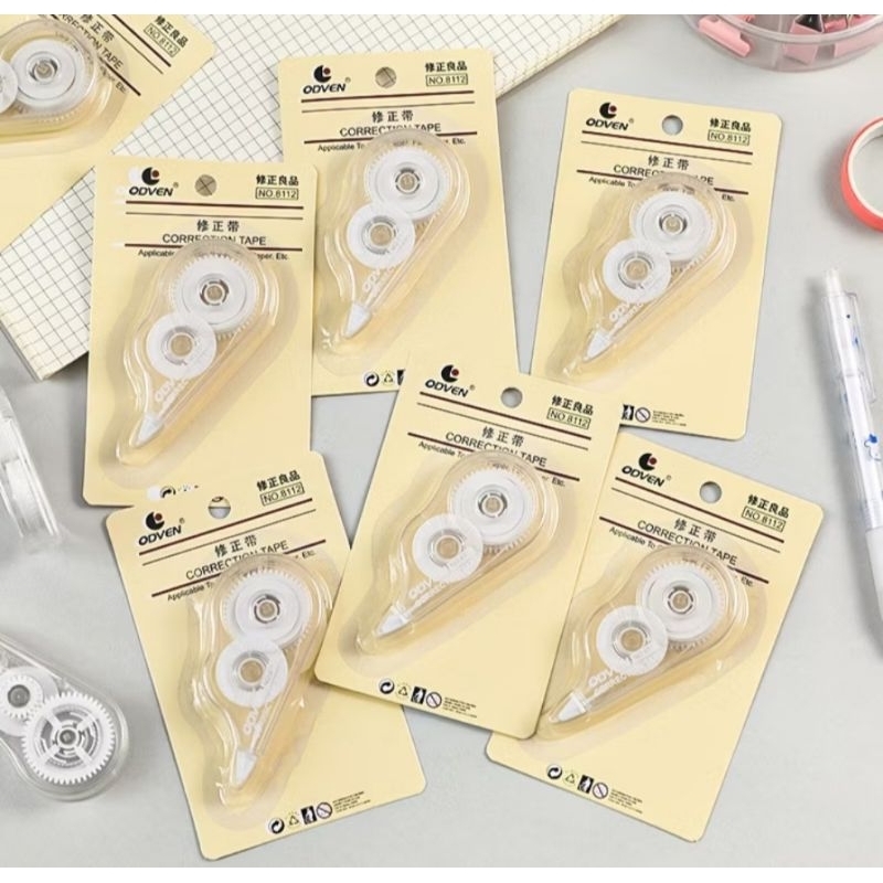 

tip ex atau correction tape tema aesthetic penghapus pulpen