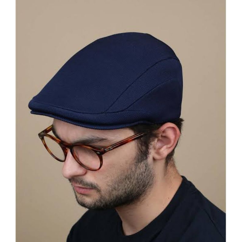 Topi pet/flat cap/topi kodok kangol k4ng0l kan gol kangol tipe tropic 507