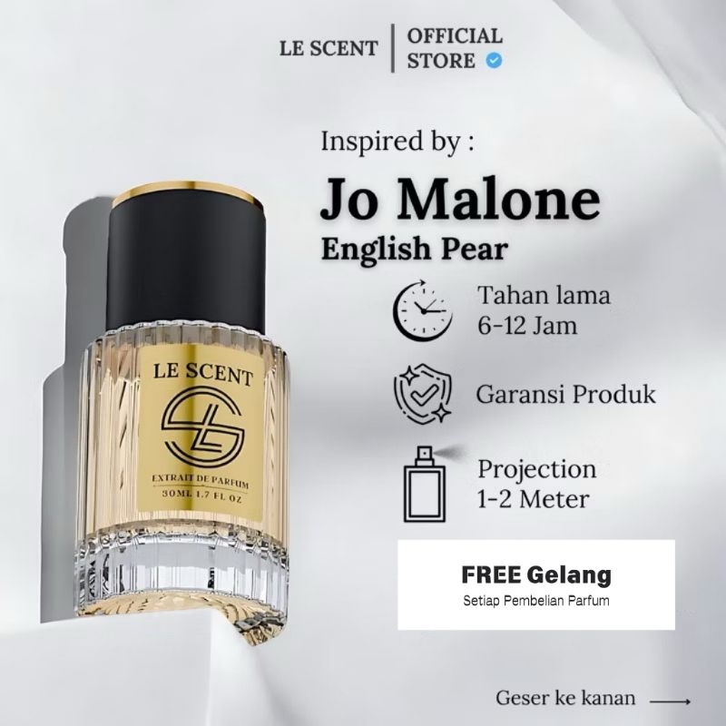 Parfum Pria Wanita Tahan Lama By JO MALONE ENGLISH PEAR Extrait De Parfum 30 ml