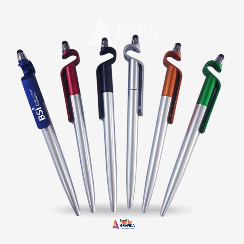 

READY STOCK Trikem Ballpoint Plastik Design Elegan Ekslusif Promosi BSI Bank Syariah Indonesia