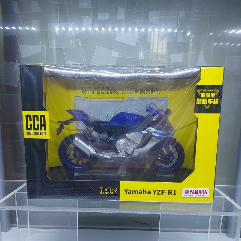 CCA 1:12 Yamaha YZF-R1 Motorcycle blue