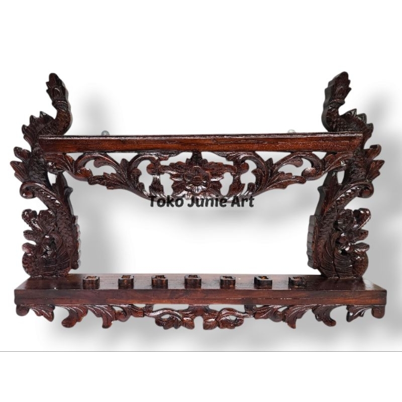 JAGRAK STANDING BLAWONG ISI 7 KAYU JATI GARAP HALUSAN PREMIUM