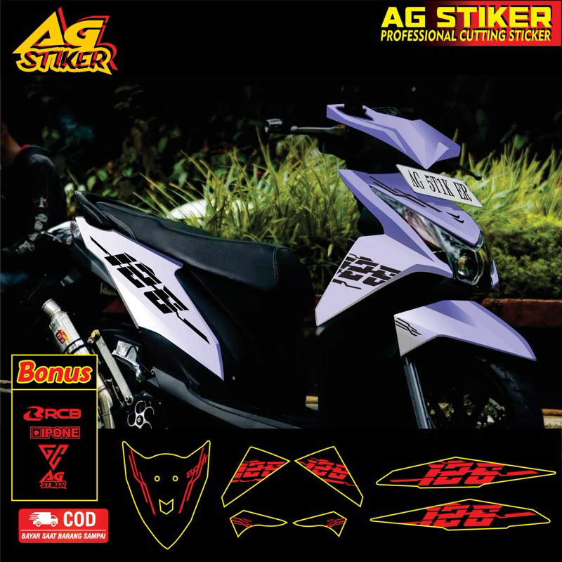 STRIPING BEAT FI MOTIF VIETNAM STRIPING CUTTING VARIASI VIETNAM STICKER MOTOR VIETNAM