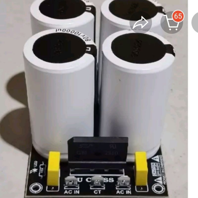 PSU lengkap 2 elco,4 elco, 6 elco Audio vox 80 volt dioda 60 A siap pakai