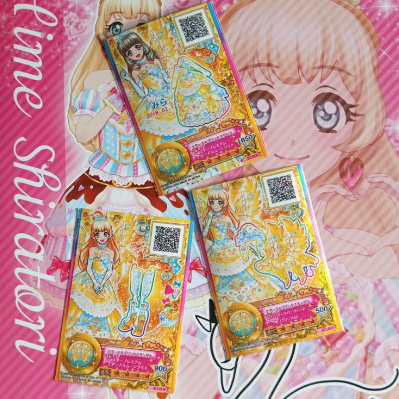 [OFFICIAL] KARTU AIKATSU STARS SPR MOON DRESS HIME SHIRATORI SUPER RARE