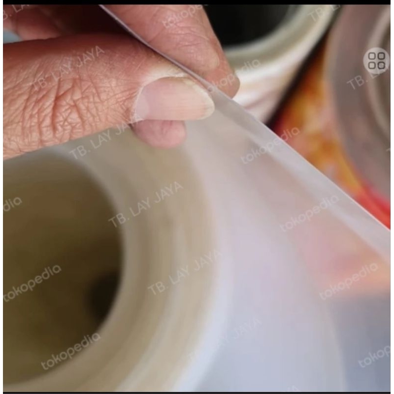 Fiber pagar polos bening per meter 1mtr Tebal 0,6mm